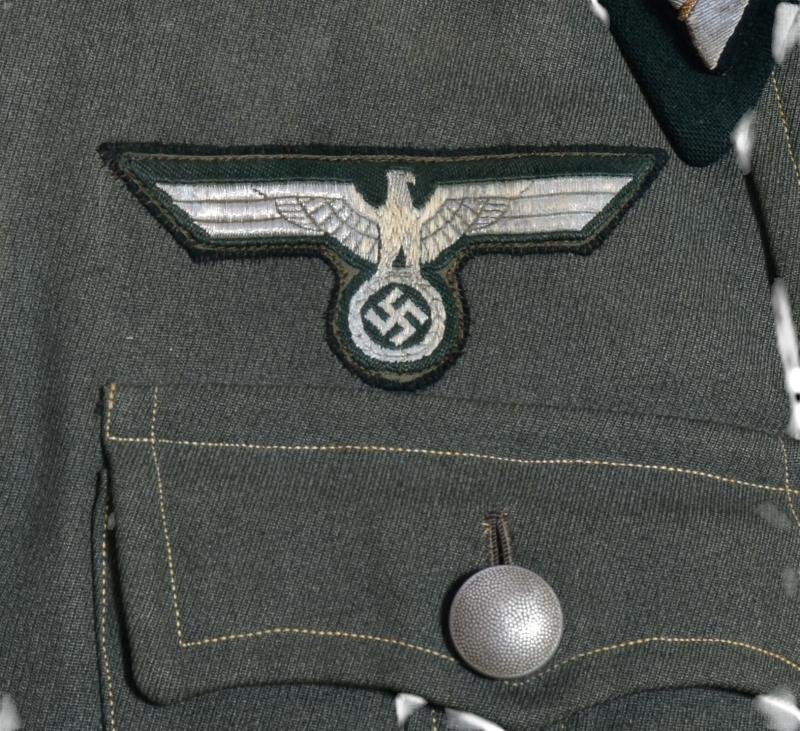 WW2 German Artillery Officers M36 field Tunic . — image 2