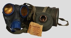 WW2 German Named Gas Mask & Canister With Original Straps