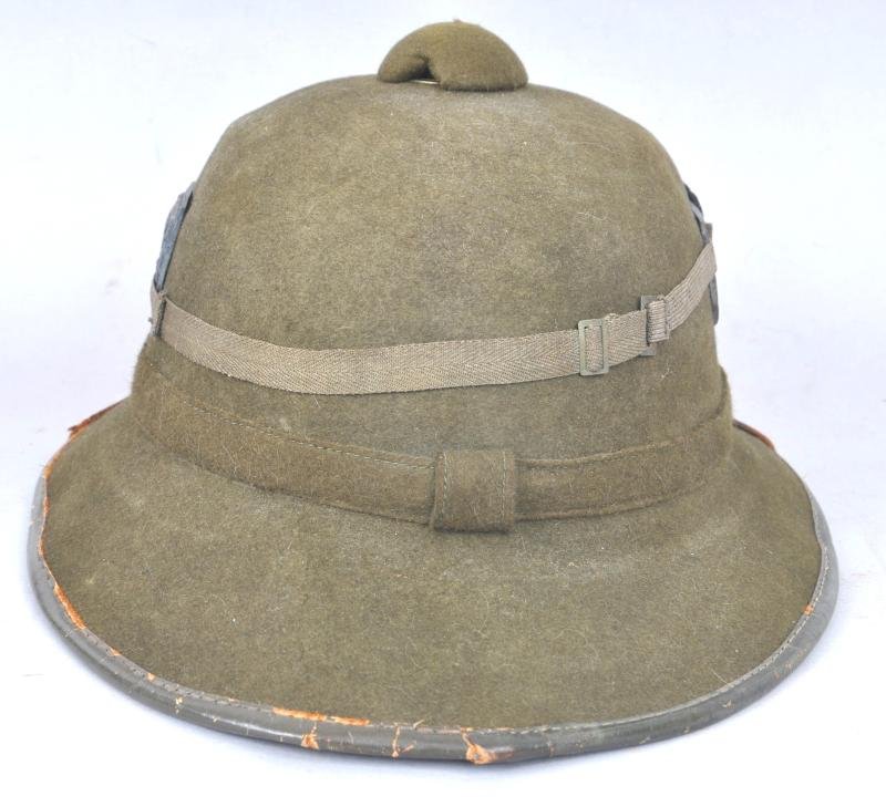 WW2 German Pith Helmet With Goggles — image 6