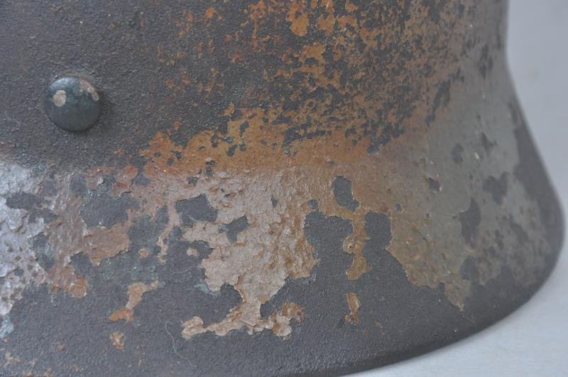 WW2 German M40 Luftwaffe Camouflage Helmet — image 5