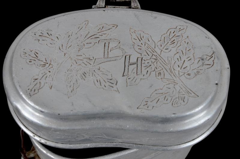 WW2 German Soldier Decorated M31 Messtin — image 6