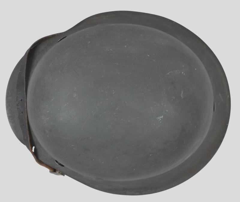 WW2 German 'Named' Army Single Decal M42 Helmet With Shrapnel Strike To Lip — image 7