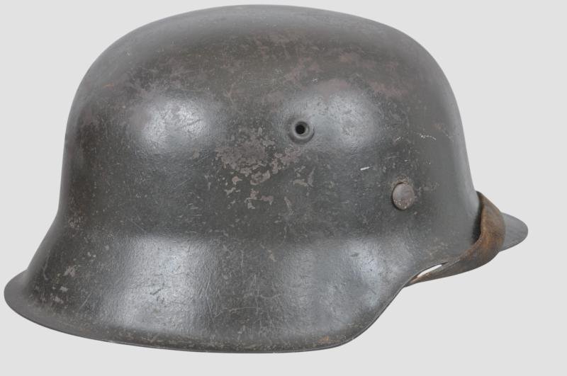 WW2 German Army M42 Single Decal Combat Helmet — image 3
