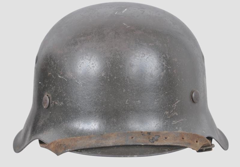 WW2 German Army M42 Single Decal Combat Helmet — image 4