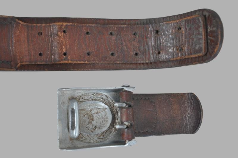 WW2 German 'Drooptail Eagle' LBA & Unit Marked Luftwaffe Belt & Buckle 1936 — image 7