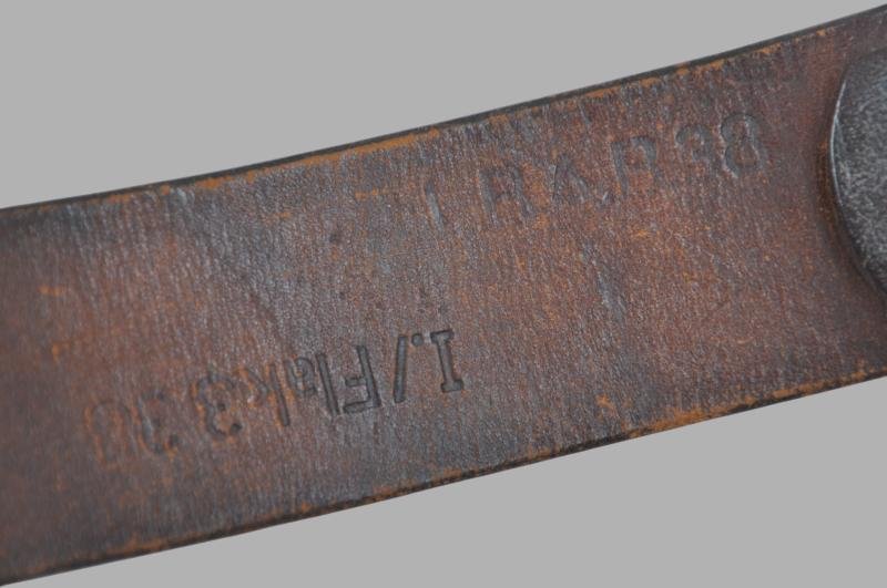 WW2 German 'Drooptail Eagle' LBA & Unit Marked Luftwaffe Belt & Buckle 1936 — image 8