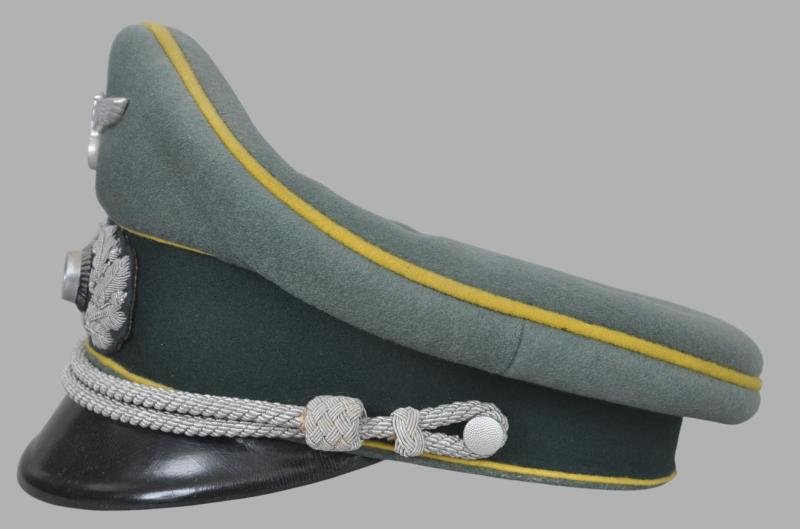 WW2 German Double Erel Signals Officer Peaked Cap — image 5