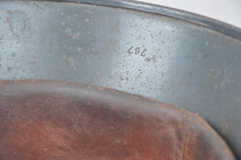 WW2 German Luftwaffe Double Decal M35 Combat Helmet With Luft.Signals Unit Markings — image 10