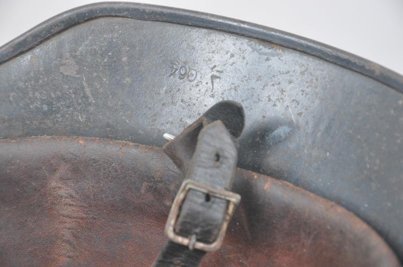 WW2 German Luftwaffe Double Decal M35 Combat Helmet With Luft.Signals Unit Markings — image 9