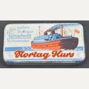 WW2 German Kriegsmarine Depiction Cigarette Tin With Naval Swastika Flag …