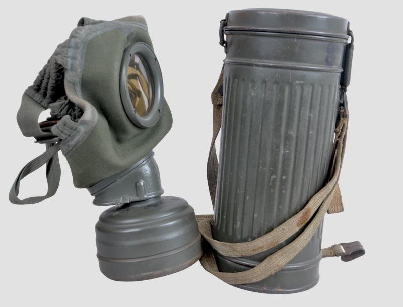 WW2 German Army/Luftwaffe Matching Numbered Gas Mask Set Named To 'Schwarz' — image 5