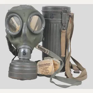 WW2 German Army/Luftwaffe Matching Numbered Gas Mask Set Named To …
