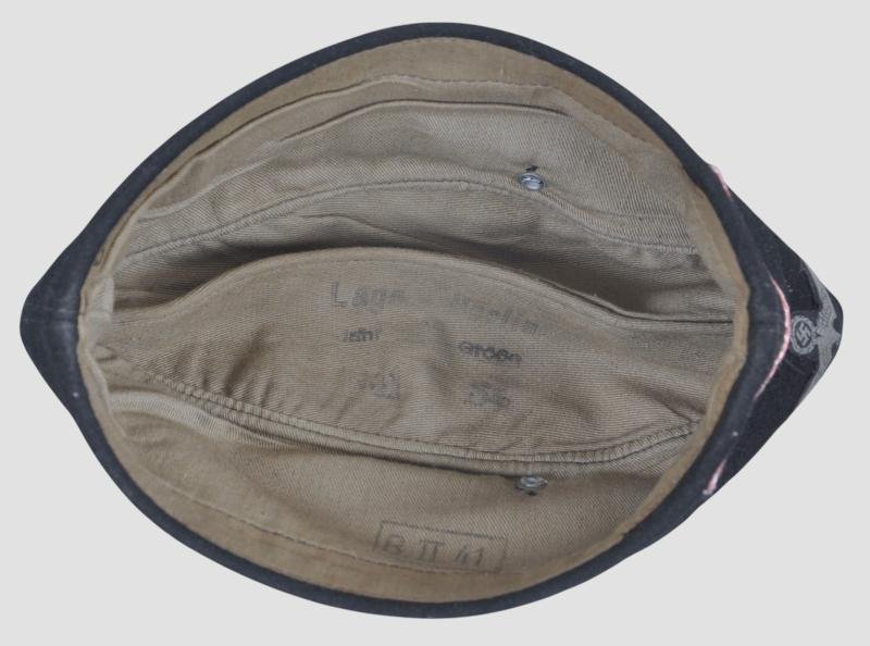 WW2 German M34 Panzer Side Cap With Pink Soutache — image 7