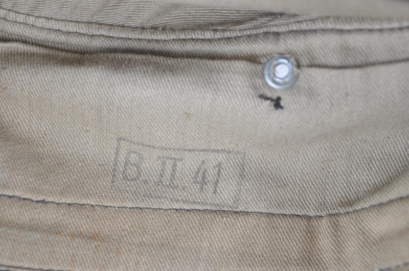 WW2 German M34 Panzer Side Cap With Pink Soutache — image 9