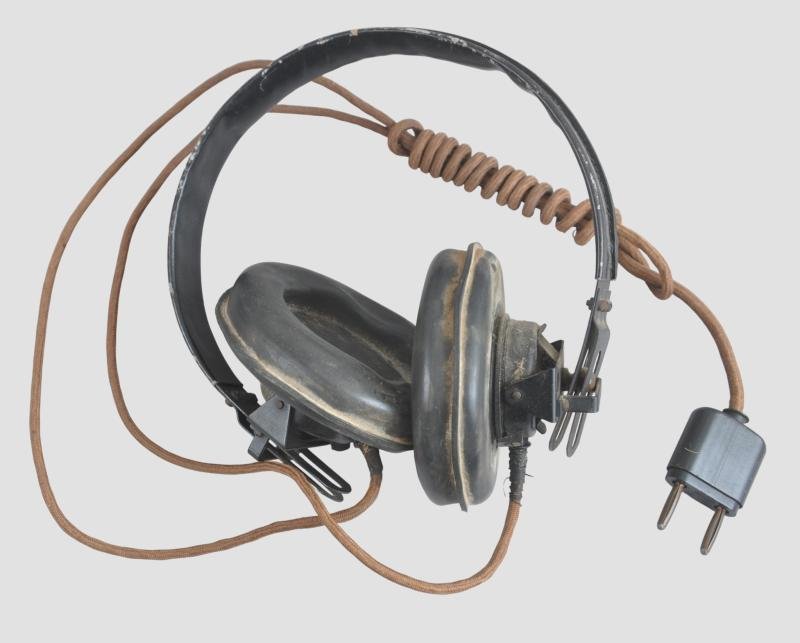 WW2 German Dfh.b Panzer Headphones 1943 — image 2
