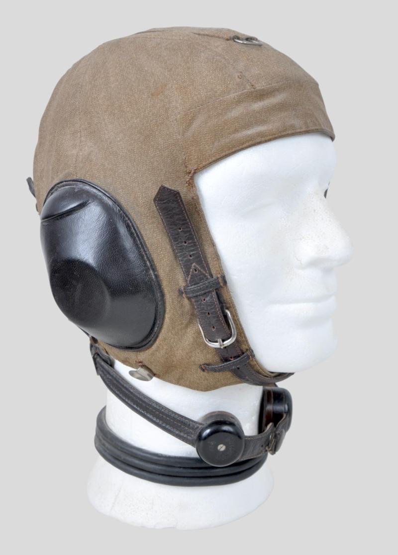 WW2 German Luftwaffe Summer Pattern LKpS 101 Flying Helmet — image 2
