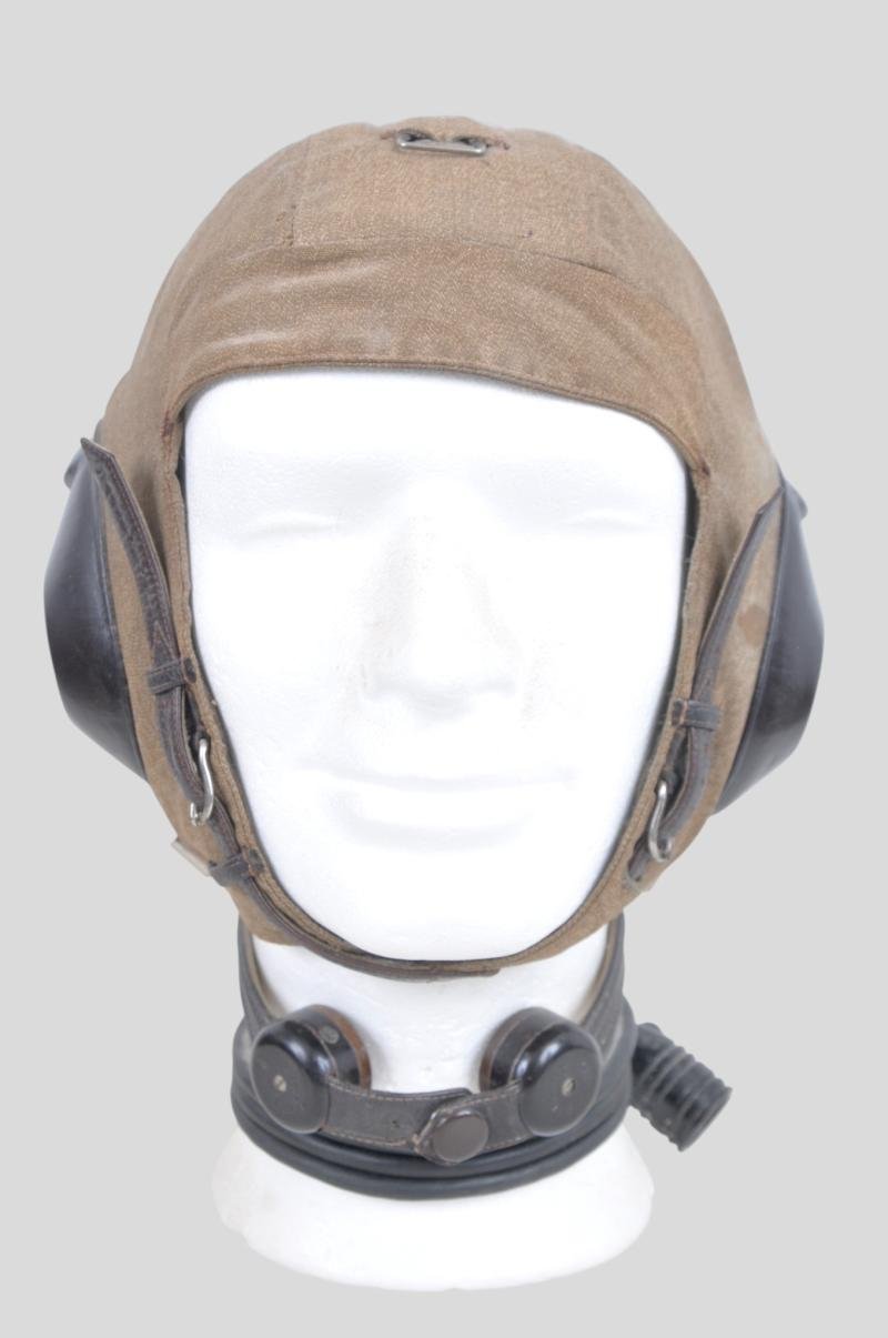 WW2 German Luftwaffe Summer Pattern LKpS 101 Flying Helmet — image 3