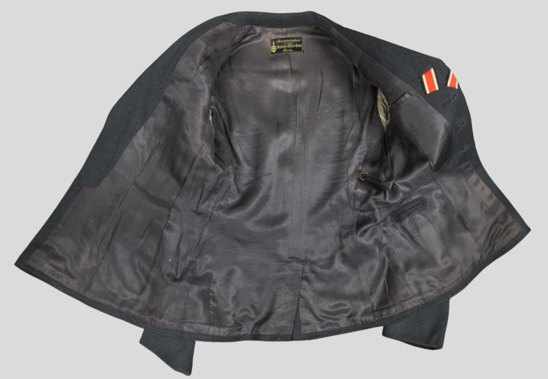 WW2 German Luftwaffe Aircrew/Paratrooper Four Pocket Officers Tunic - Officer Named & 1940 Dated — image 6