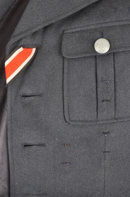 WW2 German Luftwaffe Aircrew/Paratrooper Four Pocket Officers Tunic - Officer Named & 1940 Dated — image 9