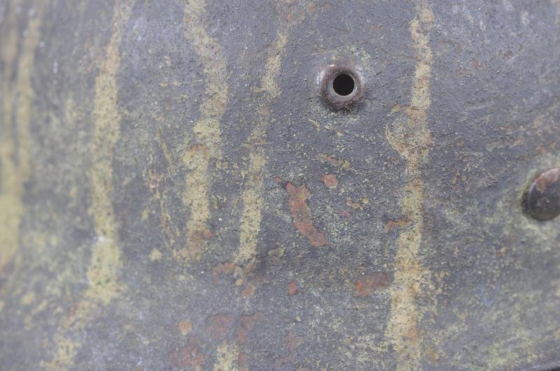 WW2 German Camouflage M40 Single Decal Luftwaffe Ground Combat Helmet — image 7