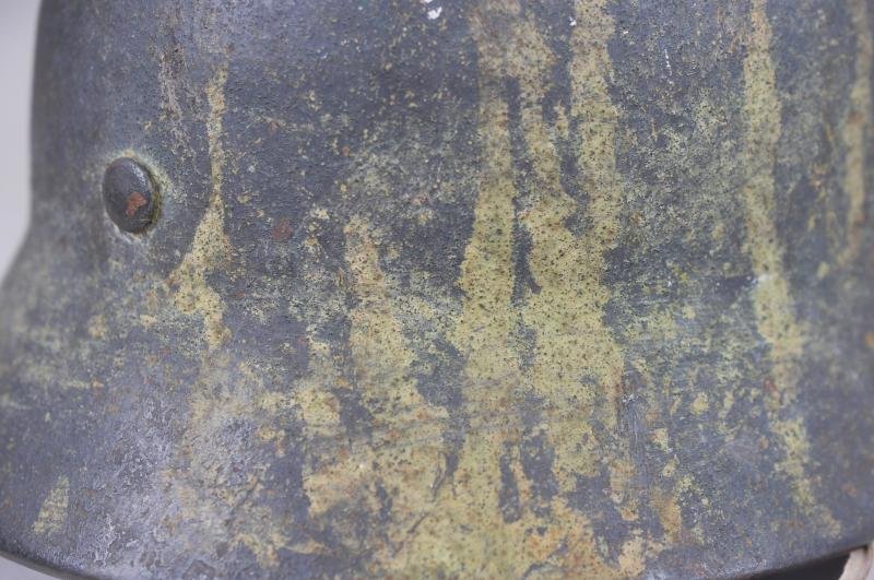 WW2 German Camouflage M40 Single Decal Luftwaffe Ground Combat Helmet — image 8