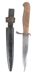 WW1 German Trench Knife & Scabbard