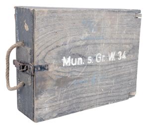 WW2 German 'Heeres Munition' 8cm Mortar Rounds Ammunition Box 1943