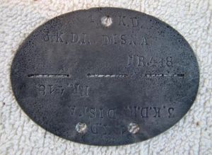 Plaque d'identification de cosaque - Kosaken Erkennungsmarque