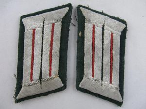 Paire de Litzen d'un officier artilleur