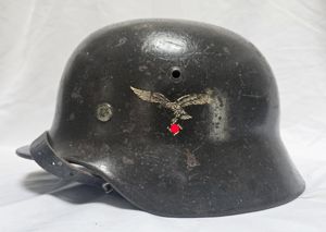 Casque M35 Luftwaffe double insignes
