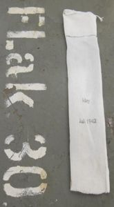 German Wehrmacht 2 cm FLAK Empty Powder Sack kby Juli …