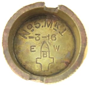 British WWI Mills Nº 5 MK1 Base Plug EBW -3-16 …