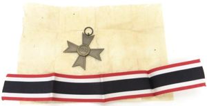 German KVK Kriegsverdienst Kreuz 2. Klasse Ohne Schwerter War Merit …