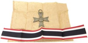 German KVK Kriegsverdienst Kreuz 2. Klasse Ohne Schwerter War Merit …