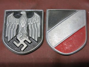 German Wehrmacht Set Of Eagle & Shield For Heer Pith …