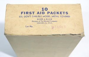 USA WWII Small First Aid Packets Carlisle Model Metal Covered …