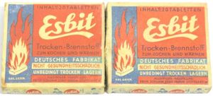 German Wehrmacht Esbit Kocher Mod. 9 Fuel Tablets Box Variation …