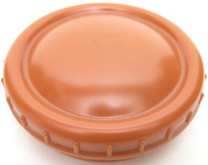 German Wehrmacht Fettbuchse Orange Bakelite First Model Top Raised Dome …