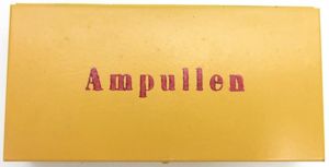 German Wehrmacht Ampullen Medical Yellow Box For Sanitätstasche Für Sanitätsoffiziere …