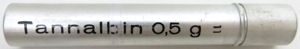 German Wehrmacht Sanitär Aluminium Tablettenröhrchen Medical Pills Tube Tannalbin 0.5 …