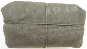 German Wehrmacht Medical Verbandstoff Verbandkasten Medium Size Field Dressing 1944.