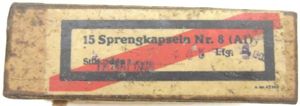 German Wehrmacht Sprengkapseln Nr. 8 Full Box 17. MAI. 1943 …