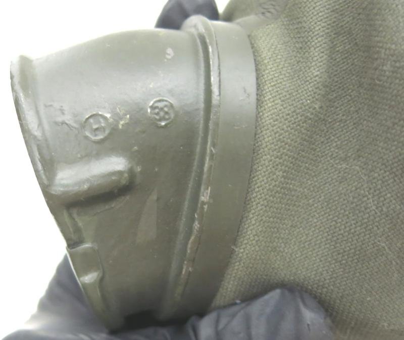 German Wehrmacht Combat GM38 Gas Mask Set Matching 1938-1939 Mega Mint Condition, Feldwebel Franz B...., Part I Of II. — image 12
