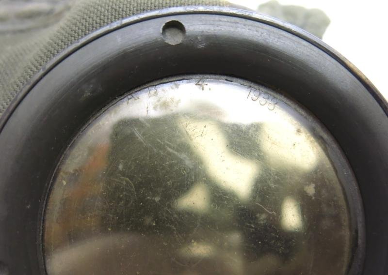 German Wehrmacht Combat GM38 Gas Mask Set Matching 1938-1939 Mega Mint Condition, Feldwebel Franz B...., Part I Of II. — image 14