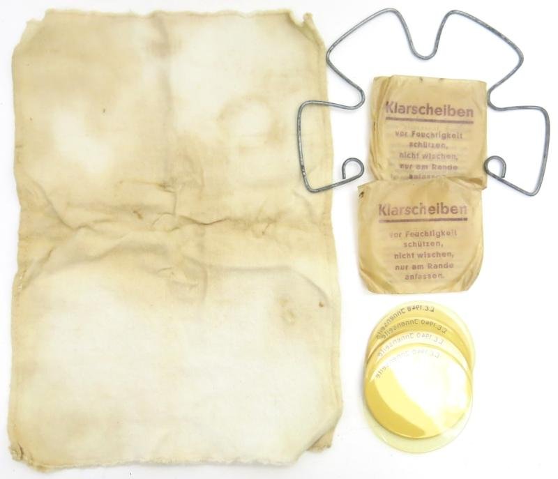 German Wehrmacht Combat GM38 Gas Mask Set, Typical Late War Mixed Parts Made Set, Part II Of II. — image 7