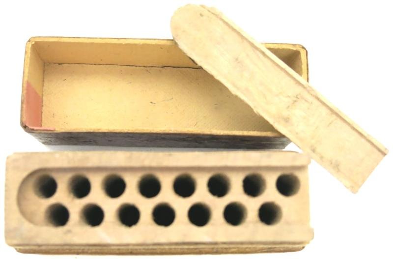 German Wehrmacht Sprengkapseln Nr. 8 Empty Box 23. 7. 1943 Dated, Inert. — image 9