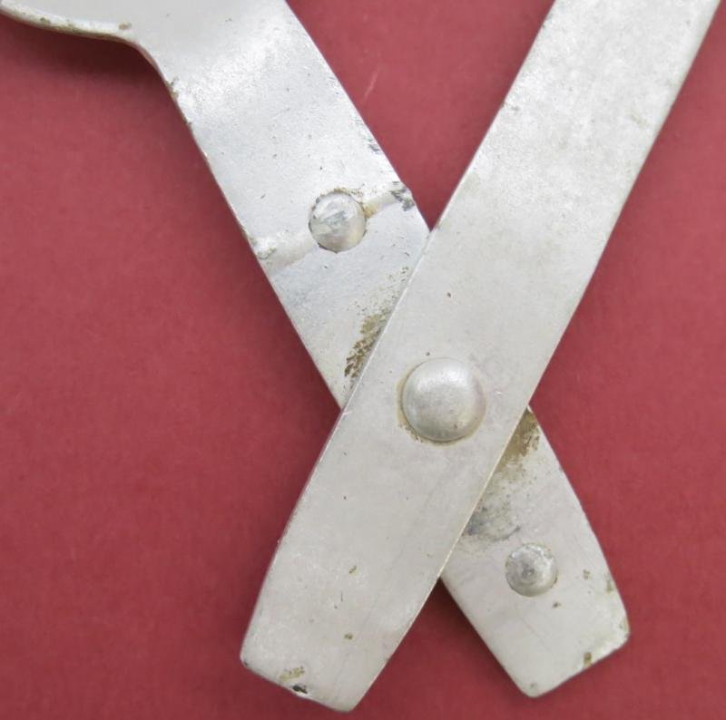 German Wehrmacht Göffel Folding Spoon And Fork Aluminium Made G&CL 40. — image 4