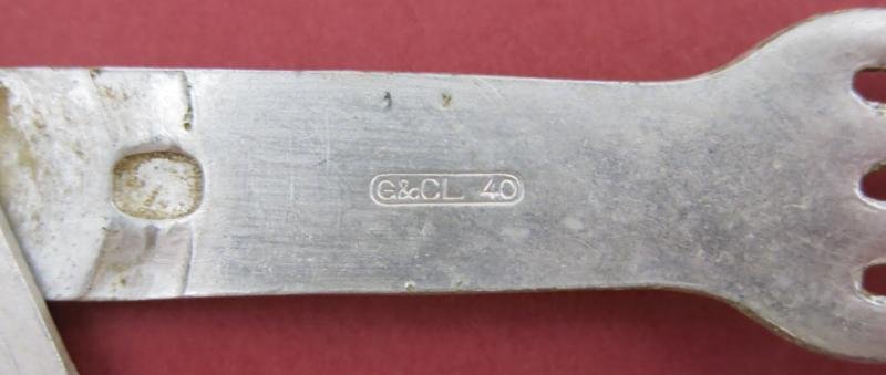 German Wehrmacht Göffel Folding Spoon And Fork Aluminium Made G&CL 40. — image 9