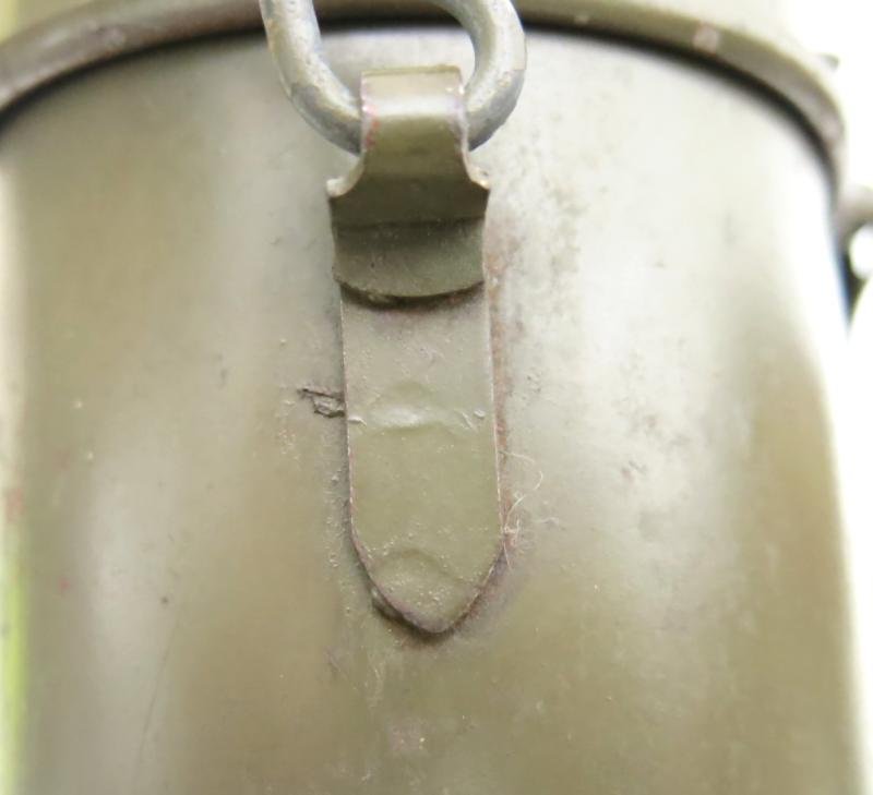 German Wehrmacht Kochgeschirr M42 Red Enamel Inside Steel Mess Kit CFL 44 Matching. — image 8