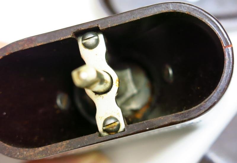 German Wehrmacht Brown Chocolate Bakelite Coffee Grinder Mint Condition Single BO Garantie Stamp. — image 5